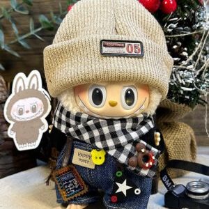 Black Forest set (knitted hat + overalls + black hoodie + scarf)